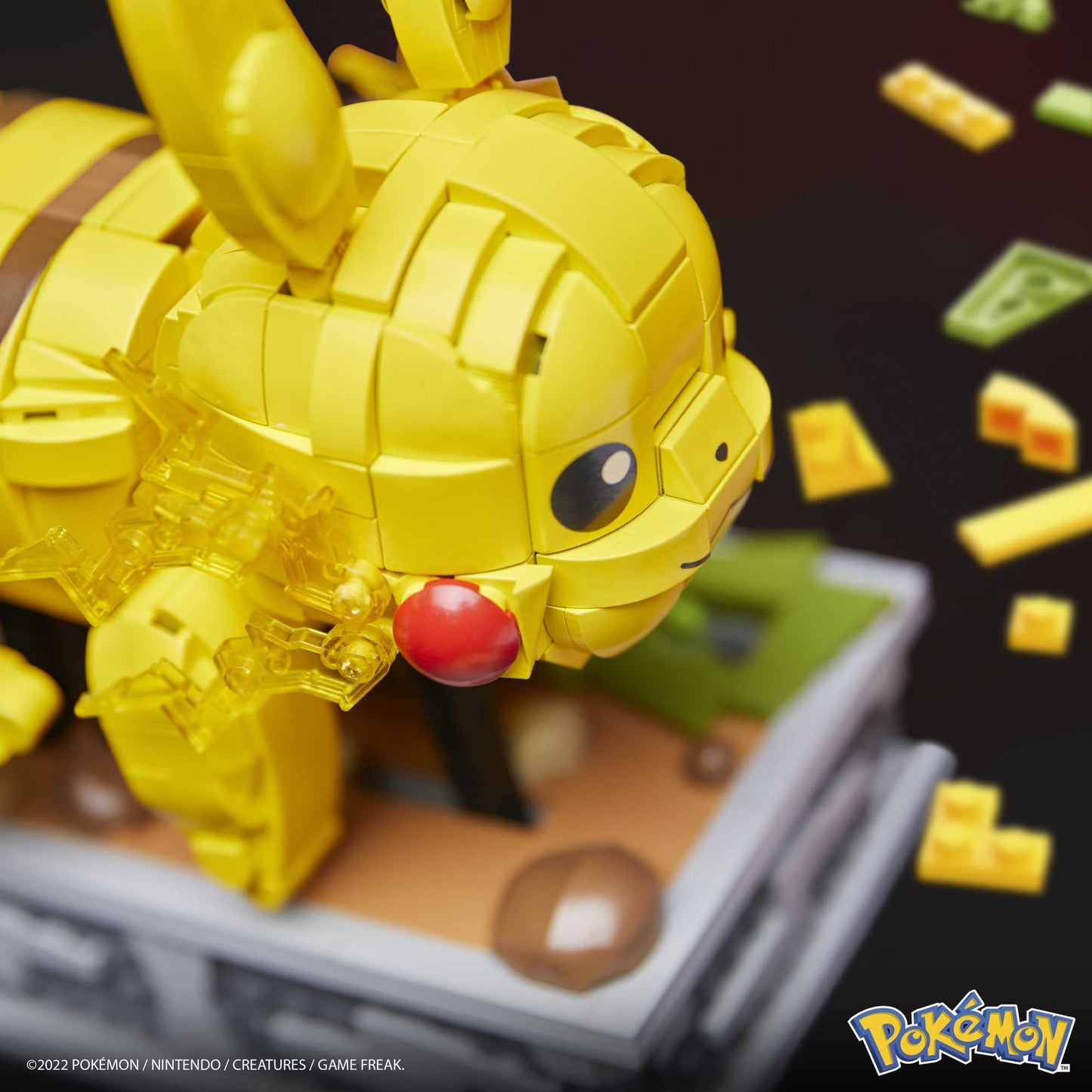 MEGA Pokemon Figure Building Toy for Adults , Motion Pikachu Collectible with Mechanized Movement