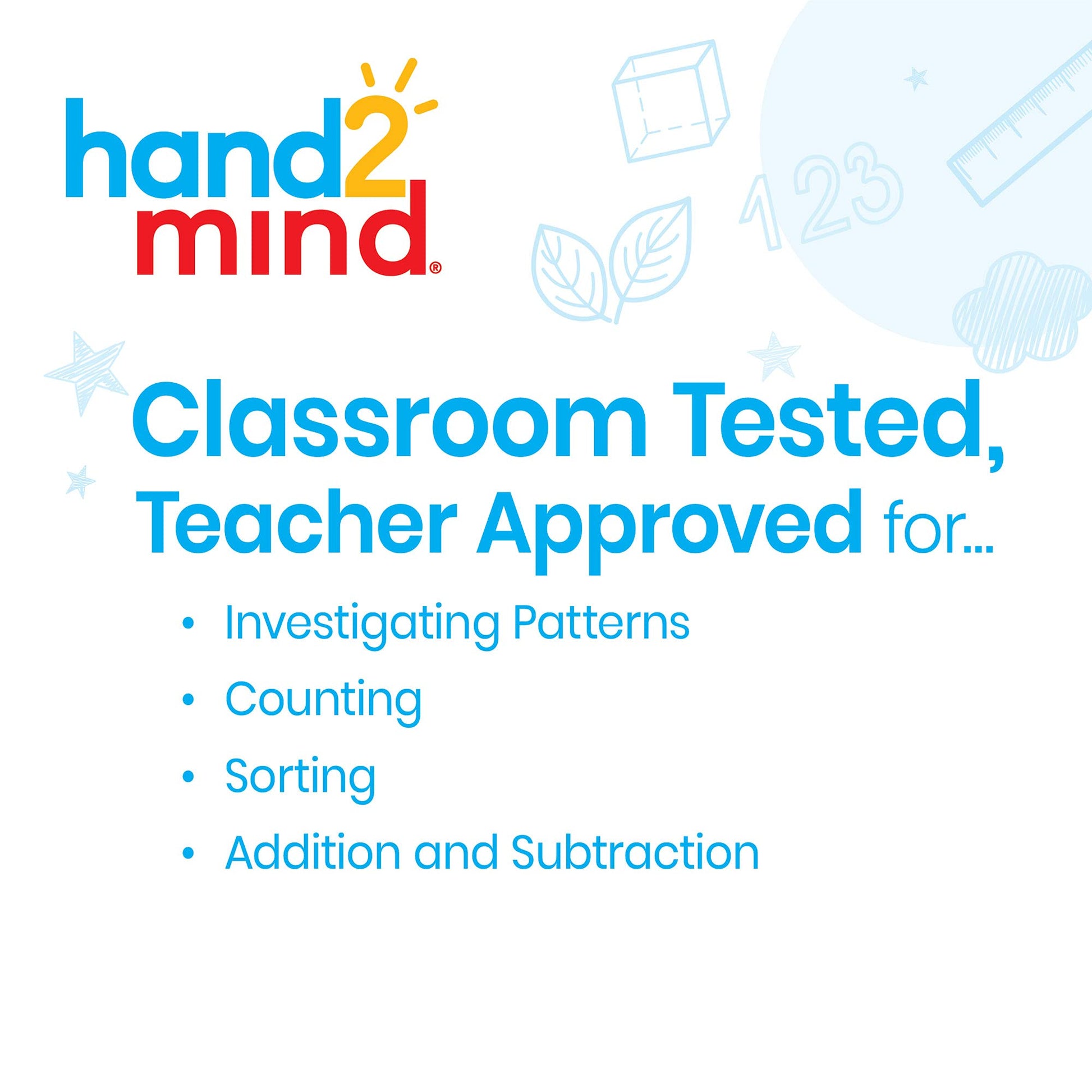 hand2mind Transparent Counters Classroom Kit, Plastic Bingo Chips, Math Bingo Tokens, Math Manipulatives for Preschool, Counters for Kids Math