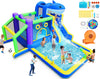 Leistooyfan 10-in-1 Shark Inflatable Bounce House for Kids with 450W Blower