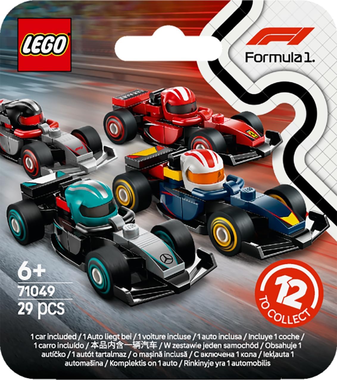 LEGO 71049 F1 Collectible Race Cars Random Set of 1 Race Car - Uus.