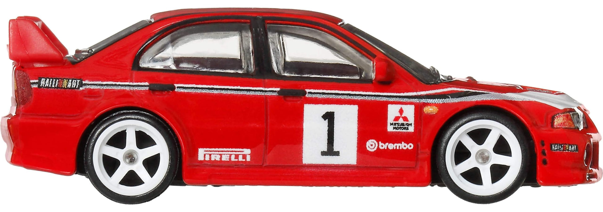Hot Wheels Car Culture Premium 1:64 Scale Die-Cast Toy Mitsubishi Lancer Evolution VI with Real Riders Tires & Metal/Metal Body & Chassis, Thrill