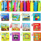 My First Soft Book,teytoy Nontoxic Fabric Baby Cloth Activity Crinkle Soft Books for Infants Boys and Girls Early Educational Toys (Pack of 12)