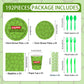 192pcs Turtle Birthday Party Supplies Turtle Plates Napkins Serves 24