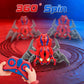BoomCaCa Remote Control Spider Toys for Boys 4-6 with Eyes Lights, Moving Legs, Fast Speed & 360° Spin, Rechargeable RC Spider Kids Toys for Ages 3-4