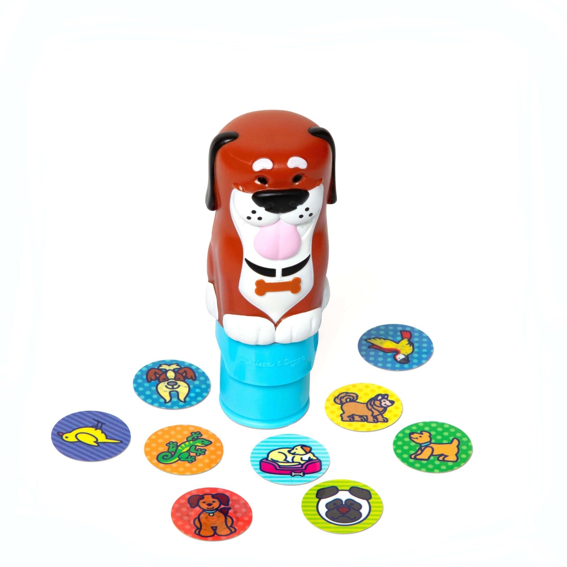 Melissa & Doug Sticker Wow!™ Dog Bundle: 24-Page Activity Book, Refillable Sticker Stamper, Mini Pad, 500 Stickers, Arts and Crafts for Kids Ages 3+
