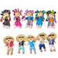 Mexican RAG Doll, 10 Piece Set, Handmade Doll, MUNECA LELE, Mix
