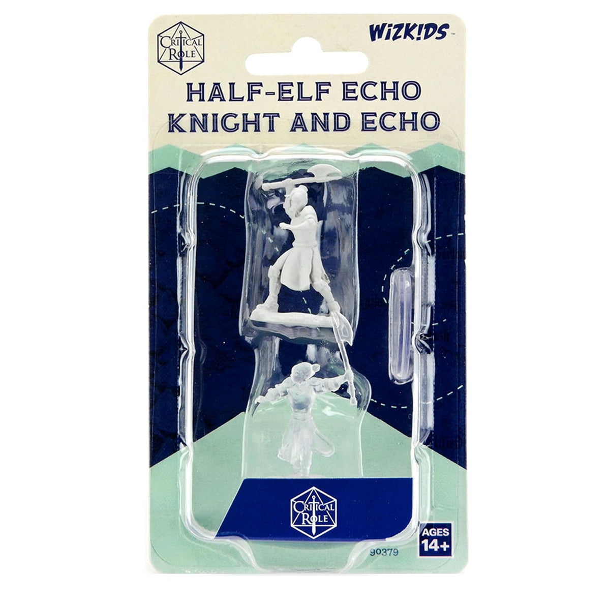 Critical Role Unpainted Miniatures: Half-Elf Echo Knight and Echo Female