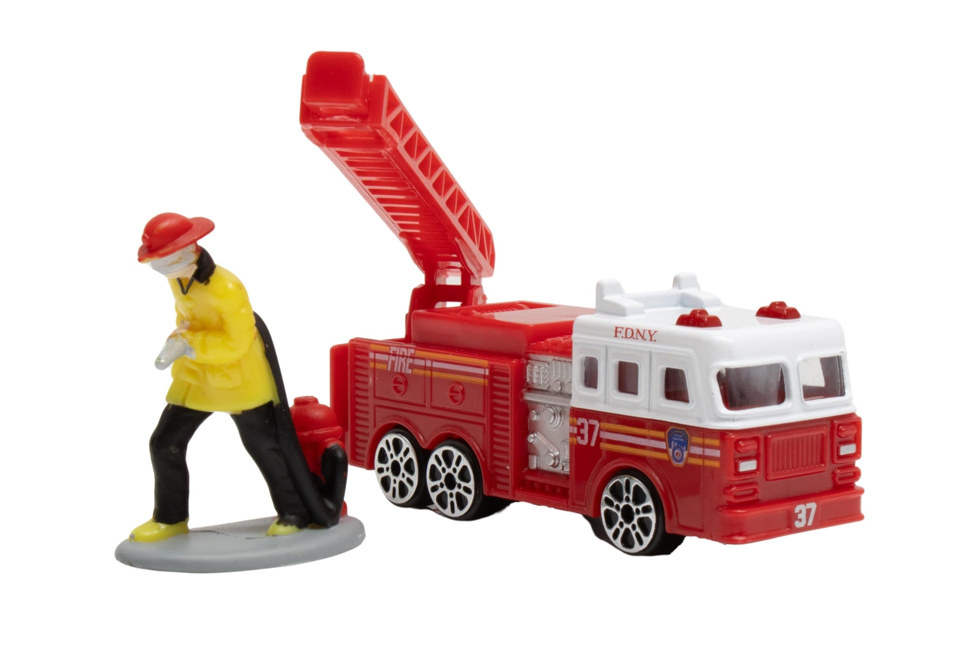 Daron FDNY Deluxe 11-Piece Playset of Die-Cast Metal and Plastic Vehicles, Aircraft, Figures, and Accessories Toy and Collectible Gift Pack for Ages