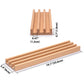 Yellow Mountain Imports Domino Accessories Combo - 10” Beechwood Racks (Set of 4) & 60-Sheet Scorepad for Mexican Train and Chickenfoot