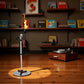 Black Decoration Accessories, 1:12 Miniature Scene Model Microphone with Stand, Decortion, Furniture, Microphone (90 x 18 mm)