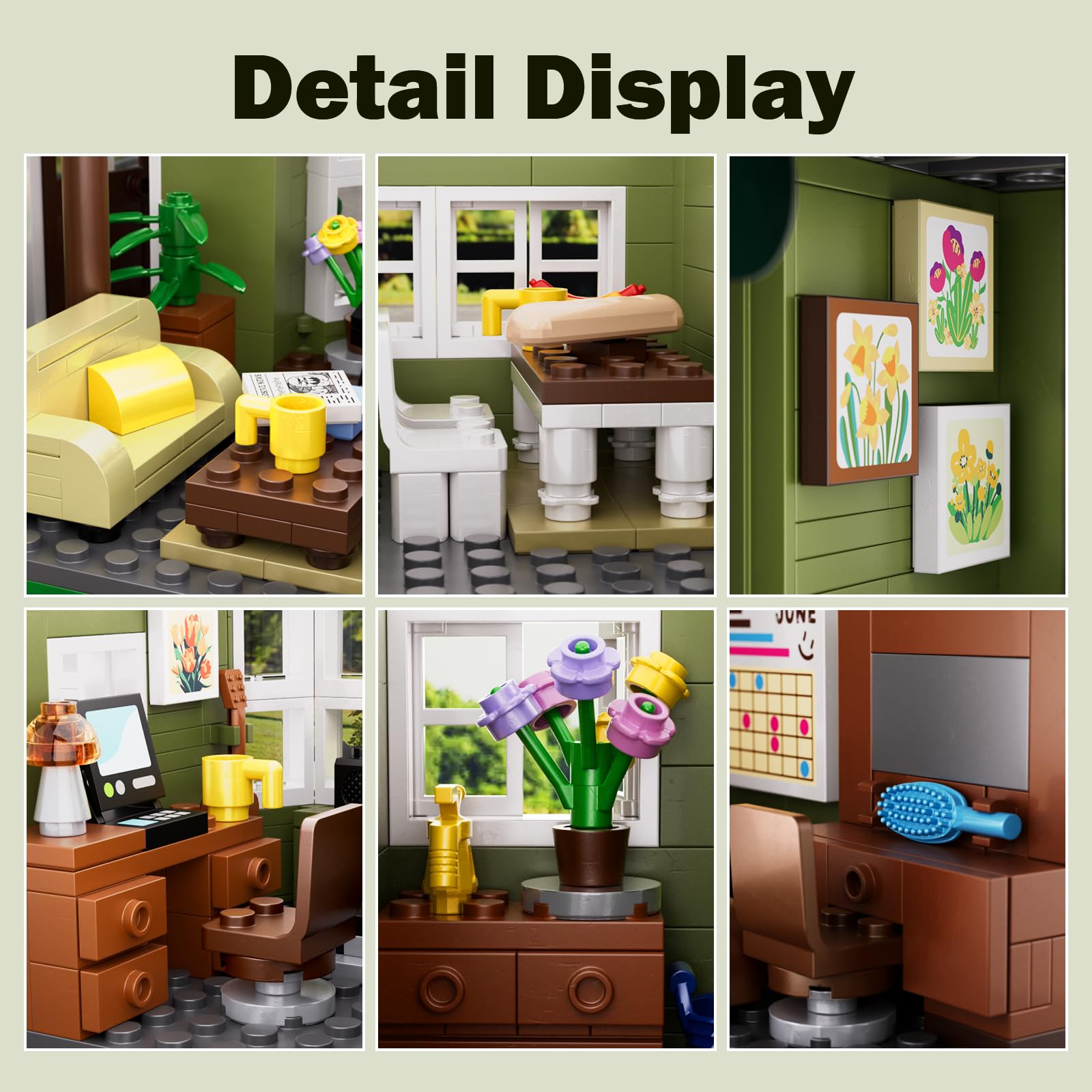 Modern House Building Set, Warm Family Comedy TV Sitcoms The Dunphy's House Building Set Compatible with Lego Gifts for Fans and Adults and Girls Aged