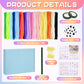 Folklyzo Pipe Cleaners,400 Pcs Creative Chenille Stems Pipe Cleaners Craft,27 Colors Pipe Cleaners Bulk for Crafts, DIY Pipe Cleaner for Home Arts