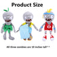 Suyudian 3 PCS PVZ Plush Zombies Sets Toys Stuffed Soft Figure Doll Jersey, Flag, Hula Zombies, Great Gift for Christmas, Birthday New