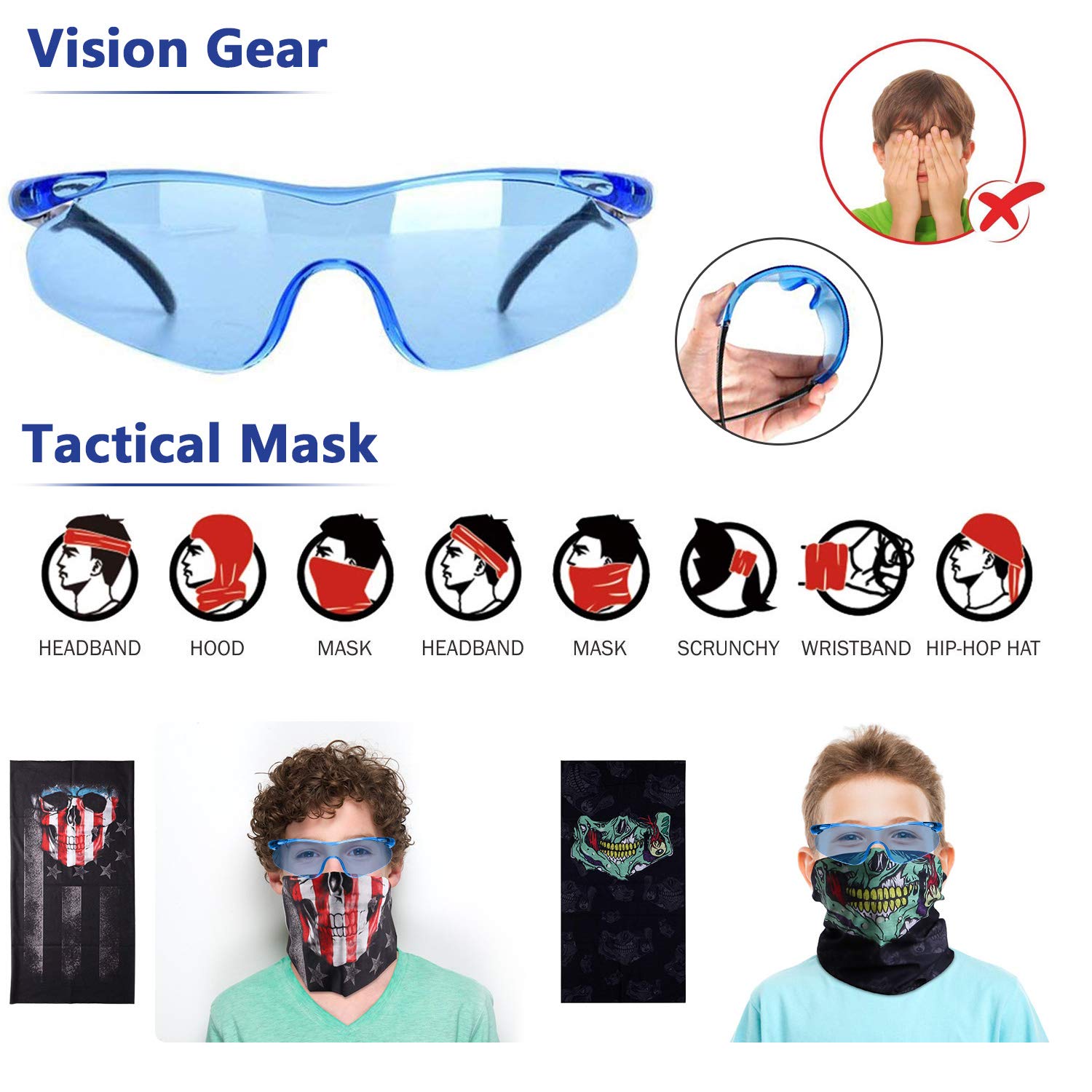 2 Pack Kids Tactical Vest Kit for Nerf Guns Game N-Strike Elite