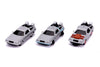 Jada Back to The Future 1.65" Nano 3-Pack Die-cast Cars, Toys for Kids and Adults