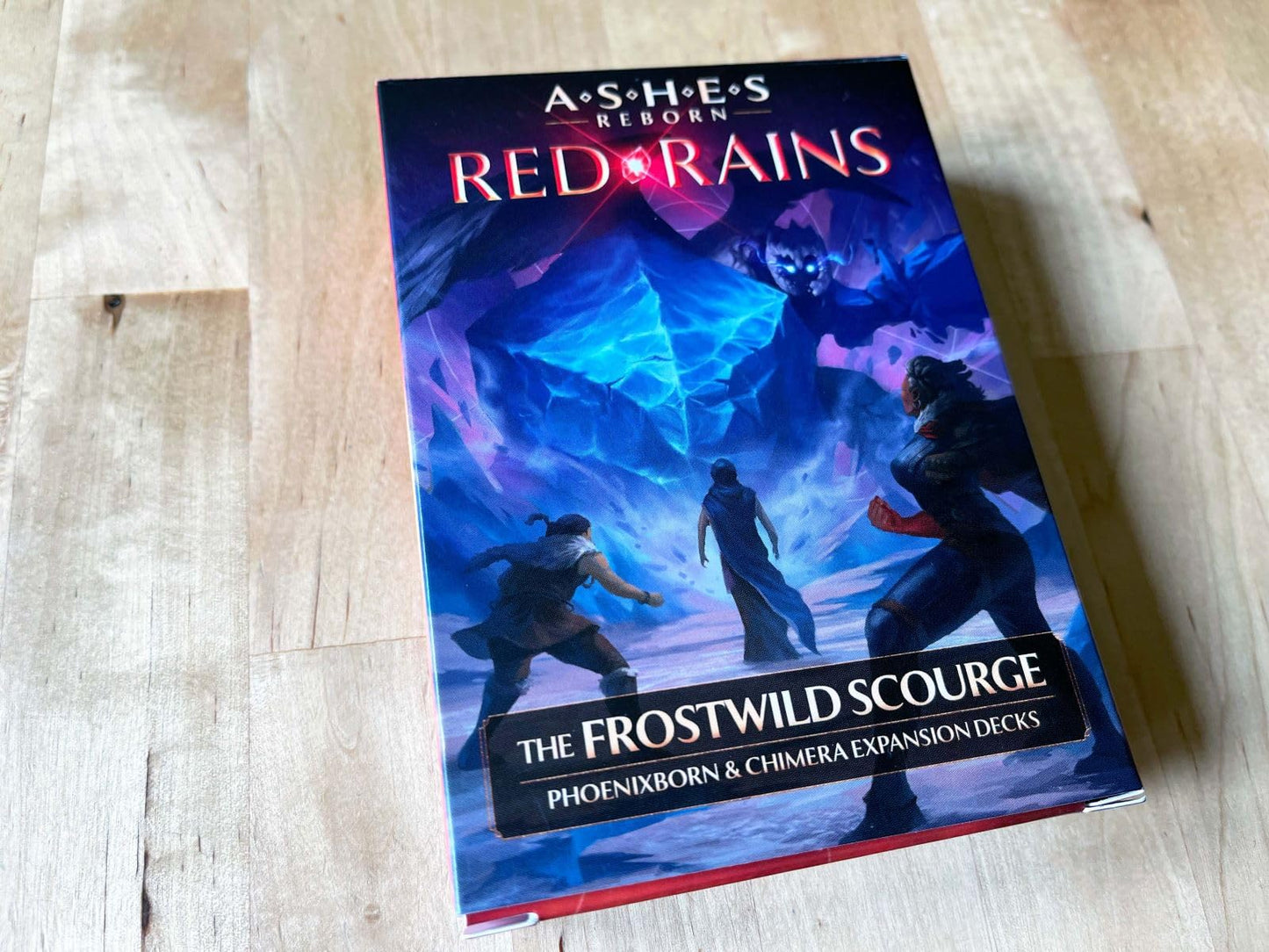 Plaid Hat Games Ashes Reborn: Red Rains Frostwild Scourge Expansion Decks - Phoenixborn & Chimera Set for 1-2 Players, Ages 14+ - Requires Corpse