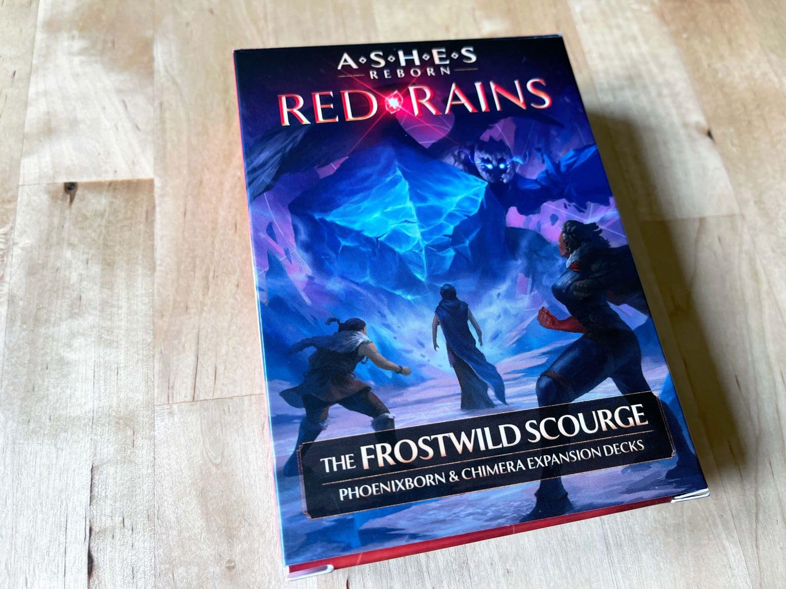 Plaid Hat Games Ashes Reborn: Red Rains Frostwild Scourge Expansion Decks - Phoenixborn & Chimera Set for 1-2 Players, Ages 14+ - Requires Corpse