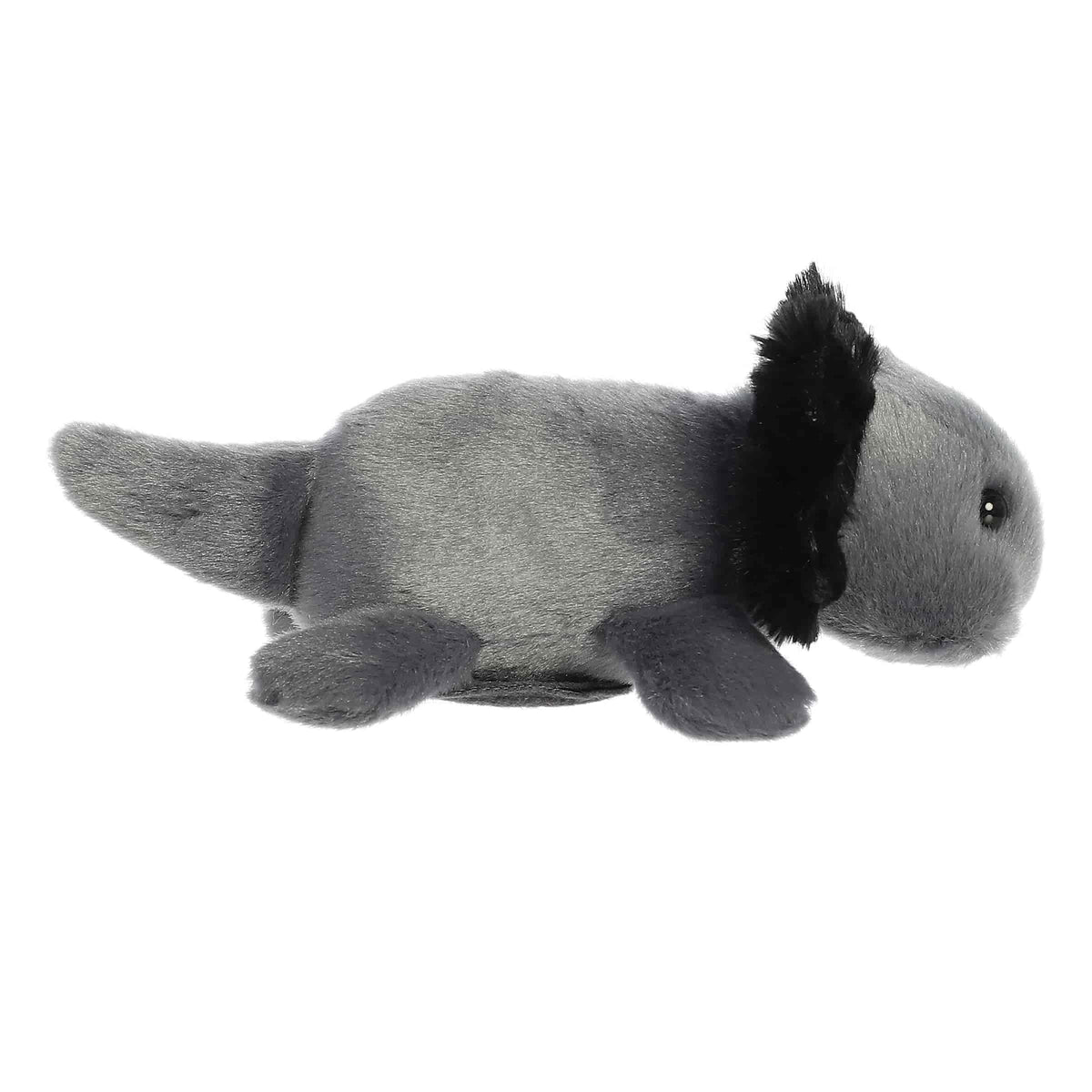 Aurora Shoulderkins 6.5" Ebon Black Axolotl Adorable Stuffed Animal