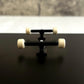 Noahwood Rose Wood Fingerboard Complete (9.0 Short Nose Short Tail Handmade Deck) + (34mm Black Six Truck + Beige ii Soul Wheel)