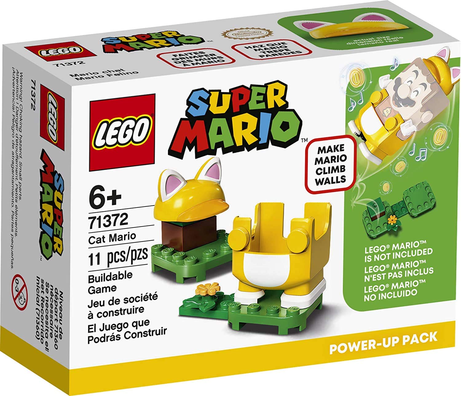 LEGO Super Mario Cat Mario Power-Up Pack 71372 Building Kit, Cool Toy for Kids to Power Up The Mario Figure in The Adventures with Mario Starter