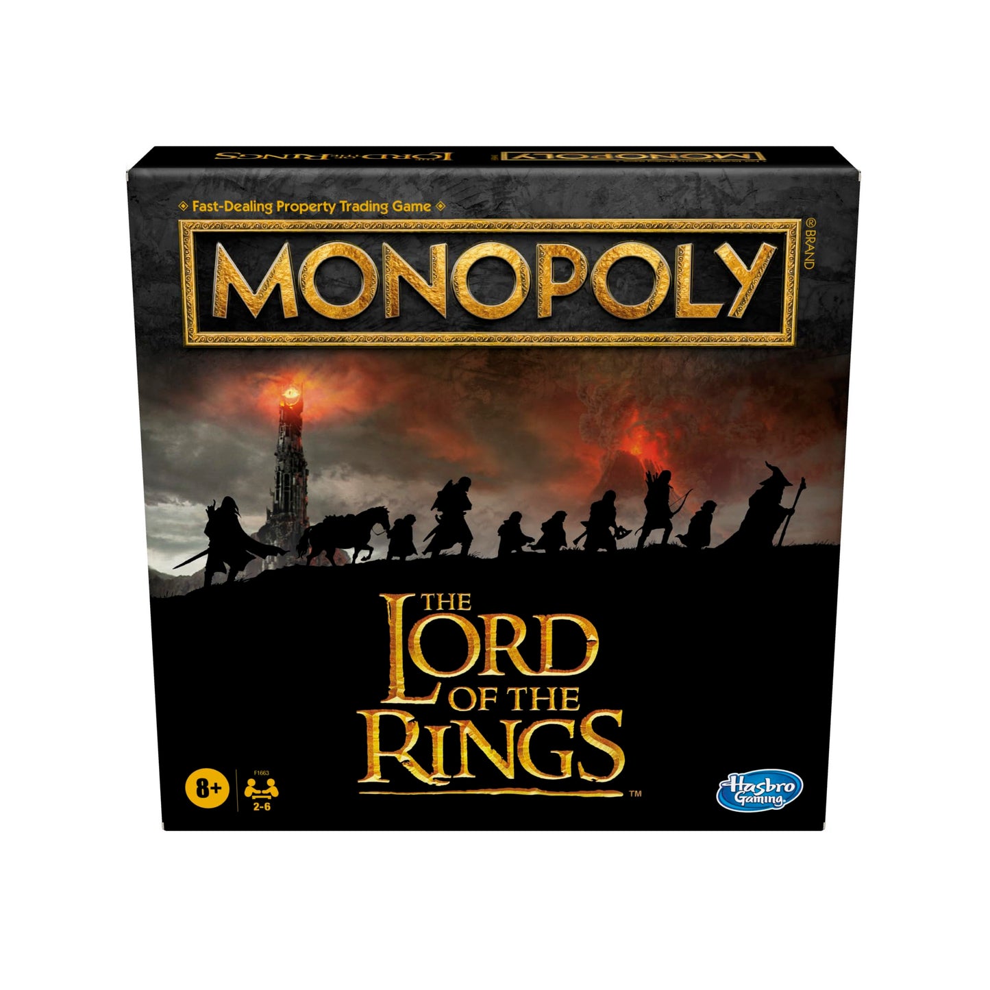 Hasbro Gaming Monopoly: The Lord of The Rings Edition Board Game Inspired by The Movie Trilogy, Play as a Member of The Fellowship, Ages 8 and Up