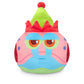 TeeTurtle Reversible Spongebob Squarepants Holiday Gary 6 -Inch Cupcake Two-Sided Flip Plush Toy with Embroidered Details - Cute Mini Collectible