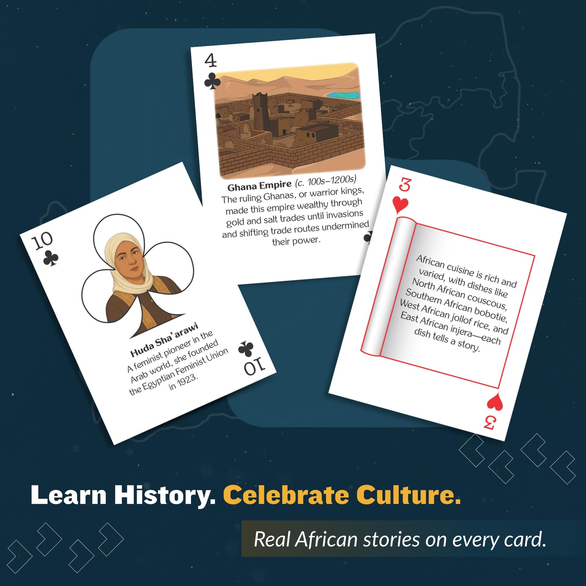 Kulture Games - African Legends, Kingdoms & Stories - Trivia Party Game - Inspirational Black History Card Game for Family Game Night & Adults