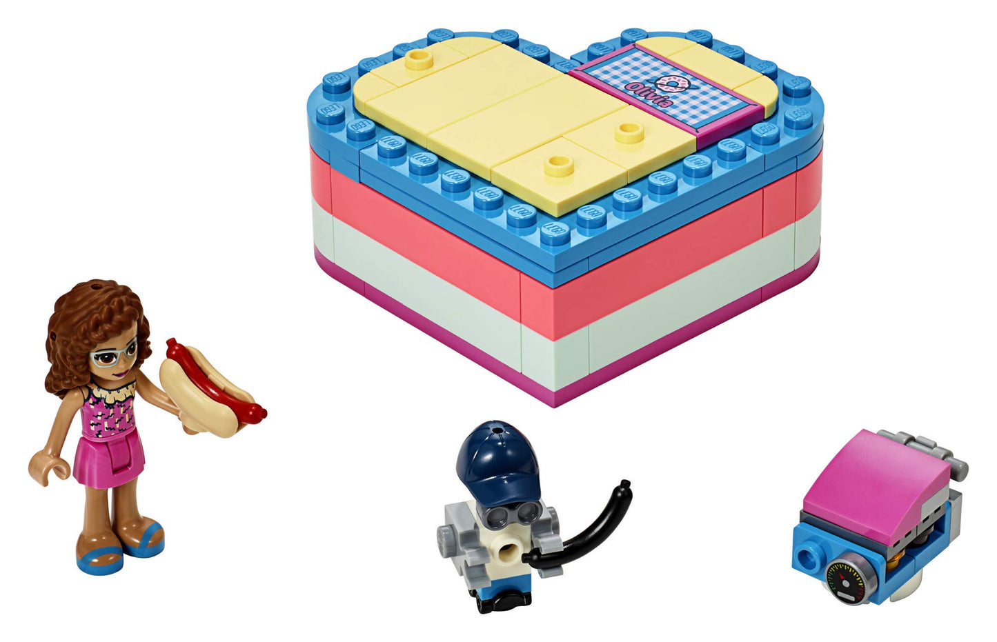LEGO Friends Olivia’s Summer Heart Box 41387 Building Kit, New 2019 (93 Pieces)