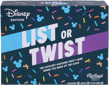 Ridley's Games: List or Twist -Disney Edition | The Category-Guessing Party Game Where You Make Up The Clues | Great for Disney Fans | Ages 8+, 4+