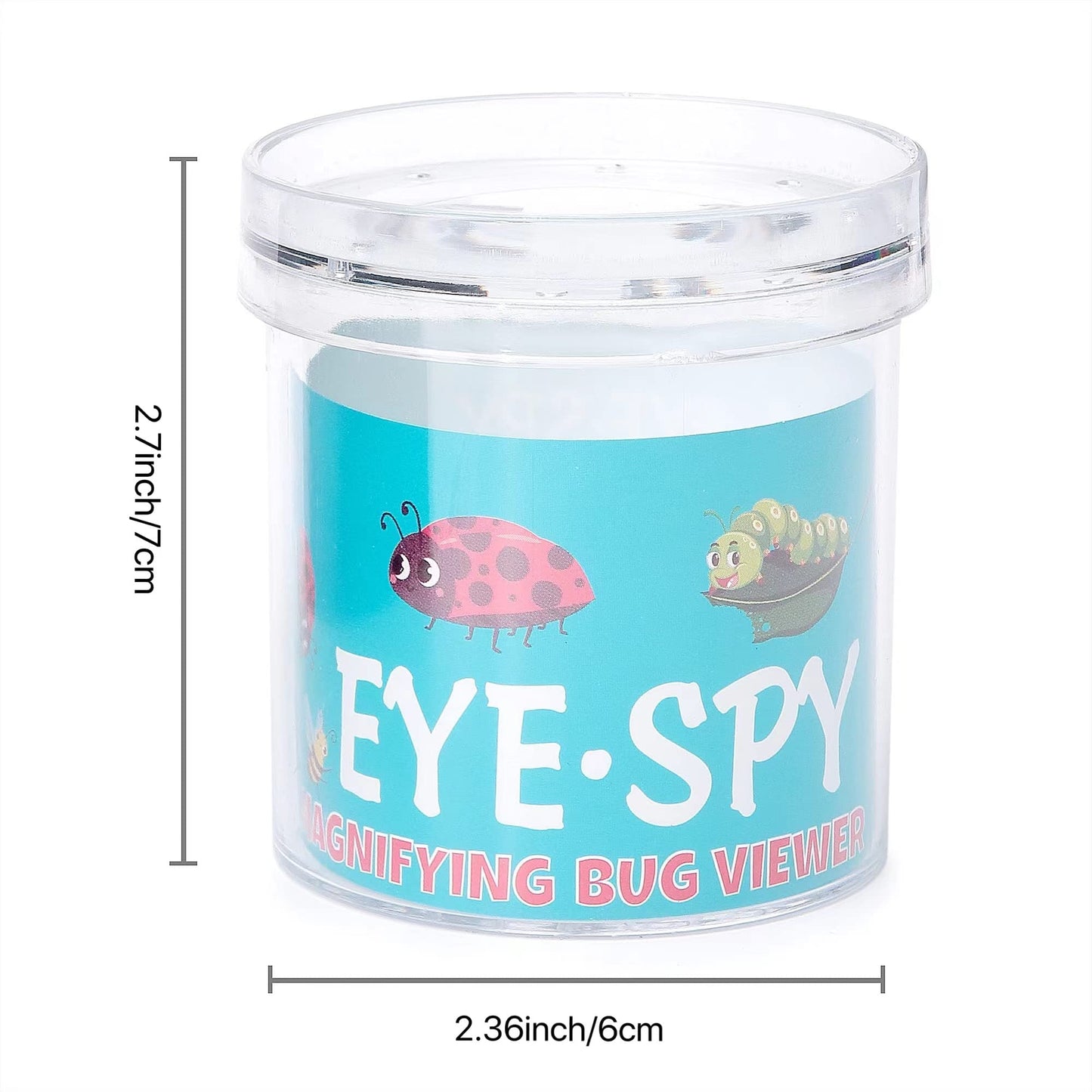 SimpleSS 8 Pieces Bug Viewer Critter Insect Cage Magnifying Insect Box Bug Magnifier Container Bug Catcher Cage, Science Nature Exploration Tools