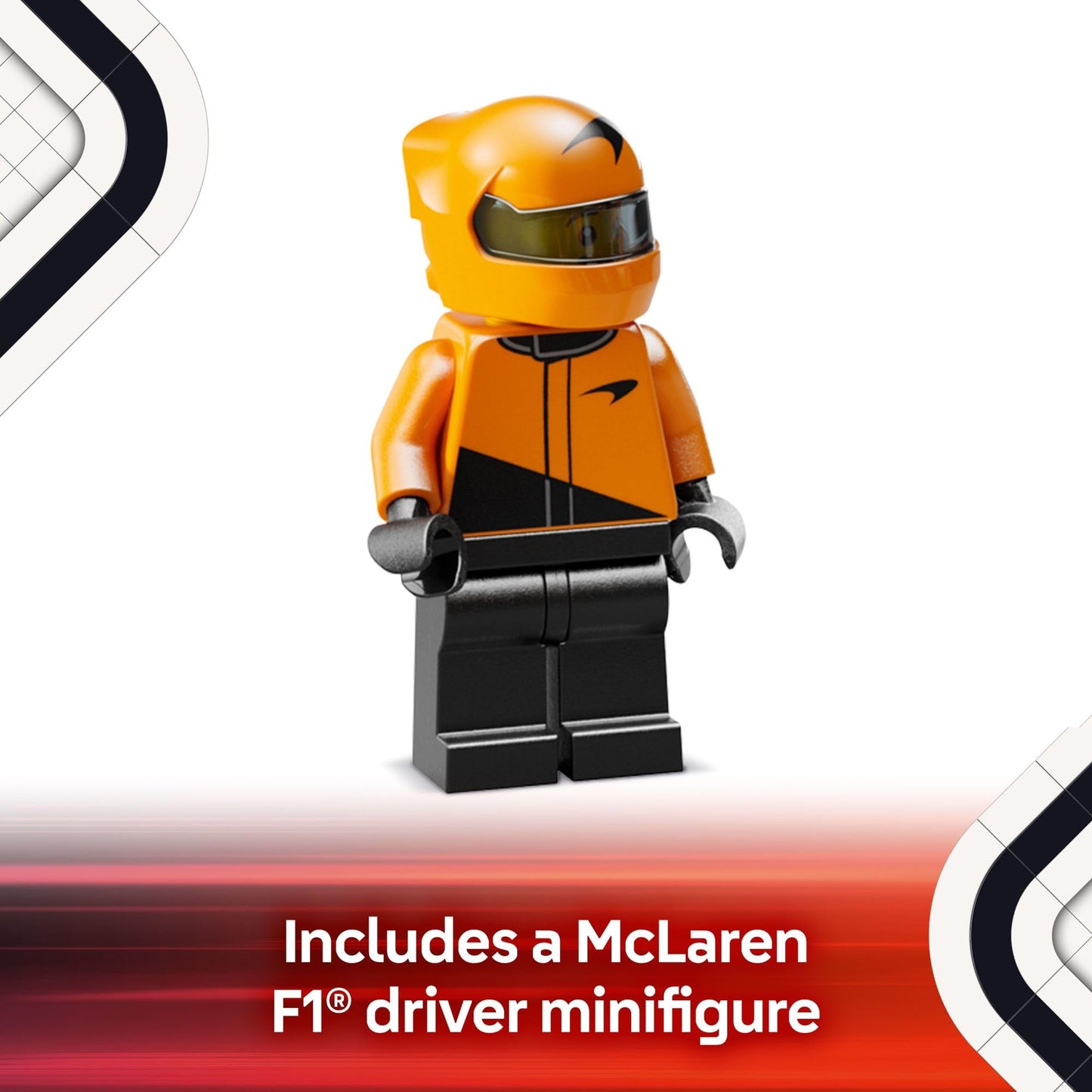 LEGO Speed Champions McLaren F1 Team MCL38 Race Car Toy - Building Set for Kids, Boys & Girls, Ages 10+ - Toy Car for F1 Fans - Gift Idea for Birthday