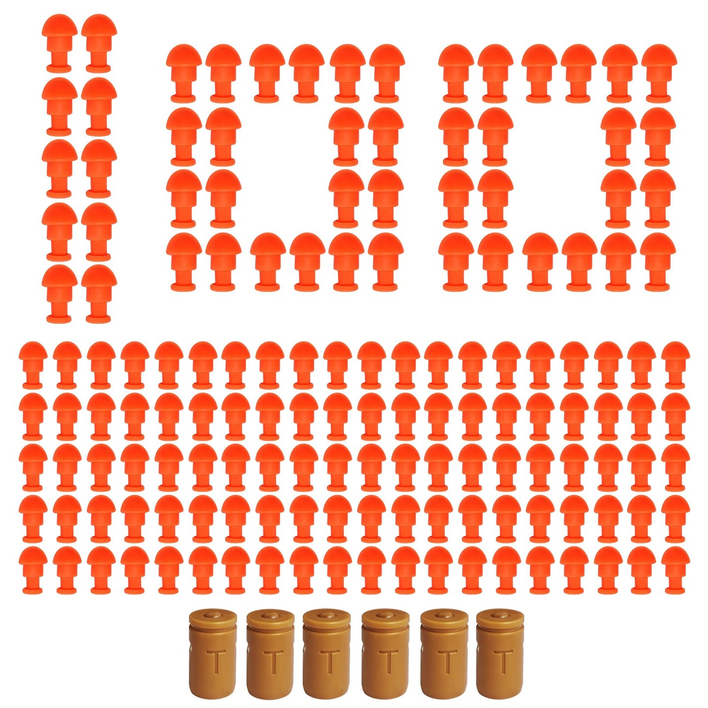 Tcxomino Automatic Shell Ejecting Toy Gun Supplementary Soft Bullets Included 100 Soft Bullets & 6 Shells