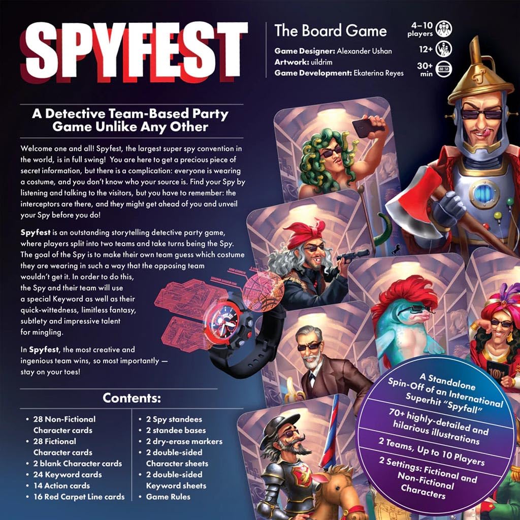 Cryptozoic Entertainment Spyfest Board Game