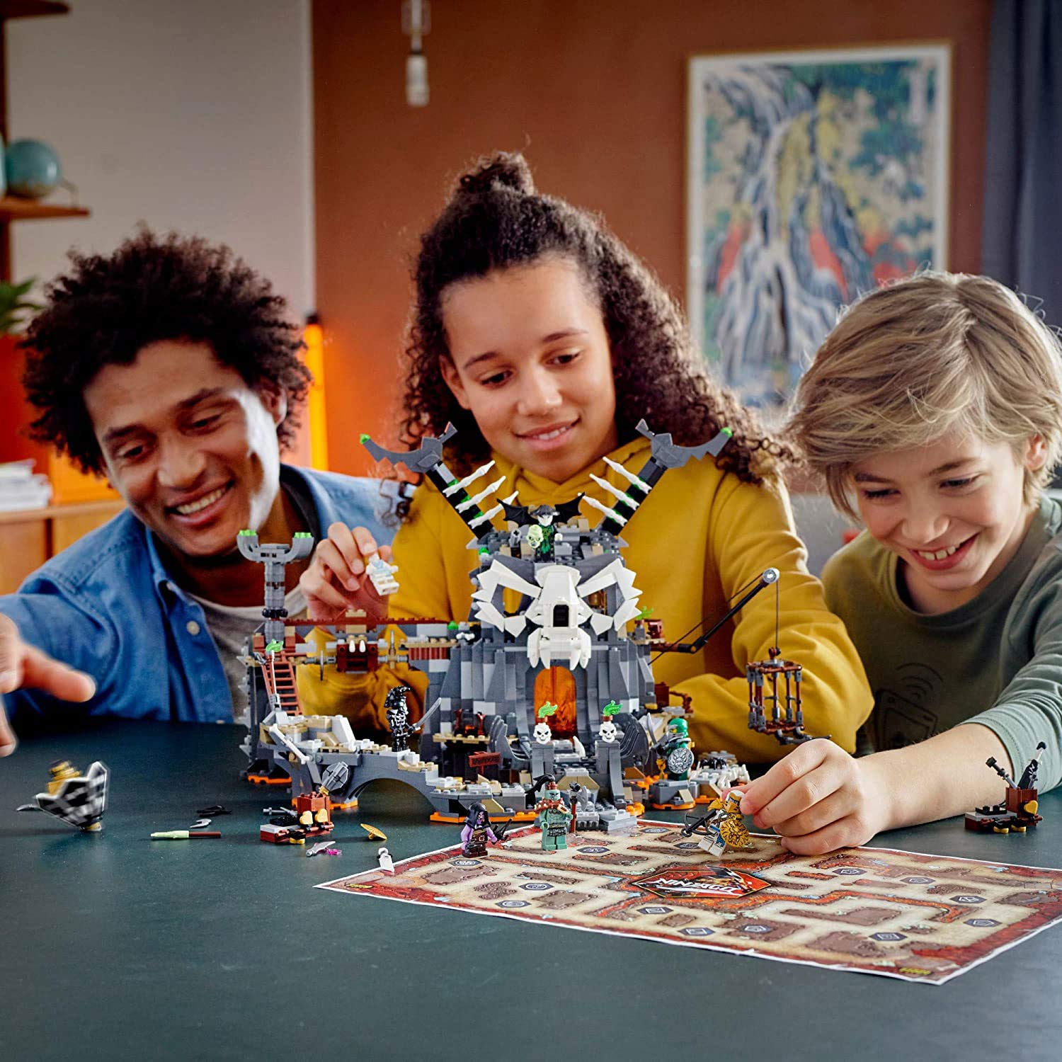 LEGO NINJAGO Skull Sorcerer's Dungeons 71722 Dungeon Playset Building Toy for Kids Featuring Buildable Figures, New 2020 (1,171 Pieces)