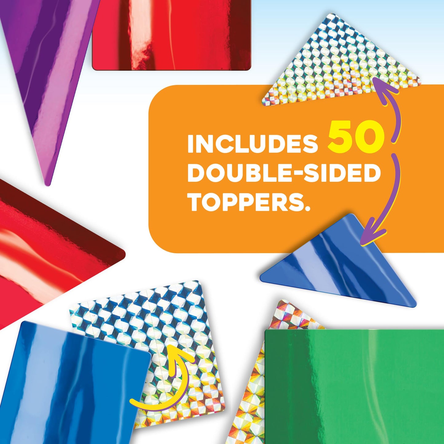 MindWare Flip Formers: Foils - Transform Your Existing Building Tiles with These Foil Tile Toppers