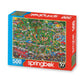 Springbok - The Dog Park - 500 Piece Jigsaw Puzzle- Cartoon Illustration of Dog Park by Steven Skelton