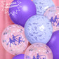 xo, Fetti Kpop Party Balloons - 24 Latex Balloons | Kpop Concert, Girl Group Party, Purple, Iridescent, Confetti, Birthday, Glam