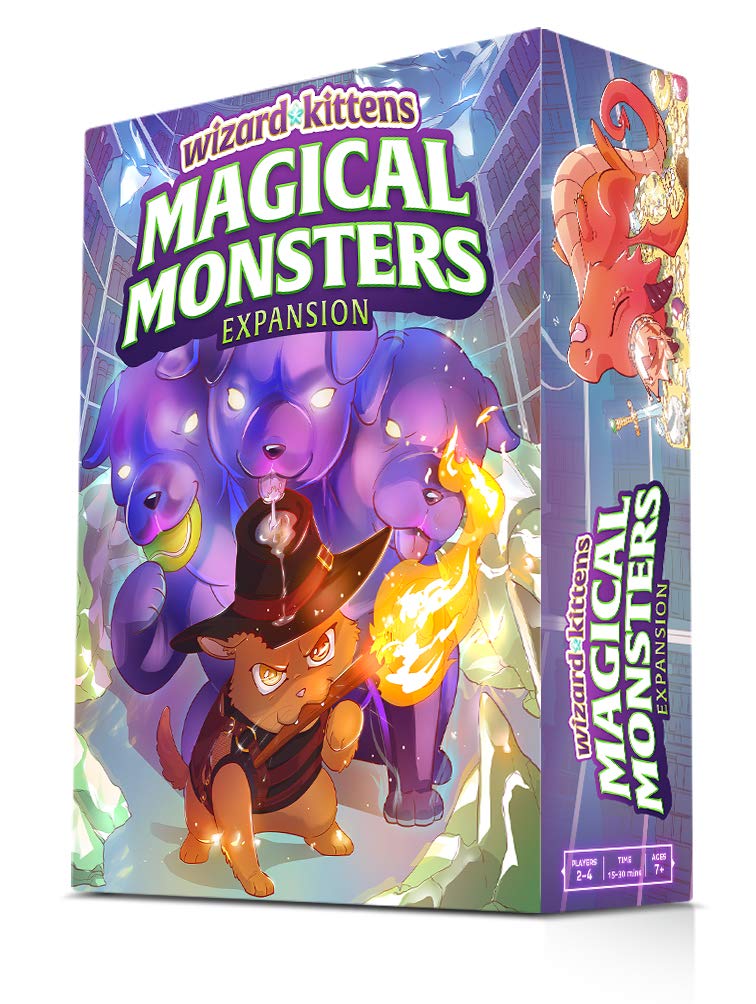 Magpie Games Wizard Kittens: Magical Monsters Expansion - Extra Monsters and Cards for More Mischief