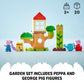 LEGO DUPLO Peppa Pig Garden and Tree House Toddler Toy, Building Block Learning Set for Preschool Kids with 2 Figures Included, Peppa Pig Toy Gift