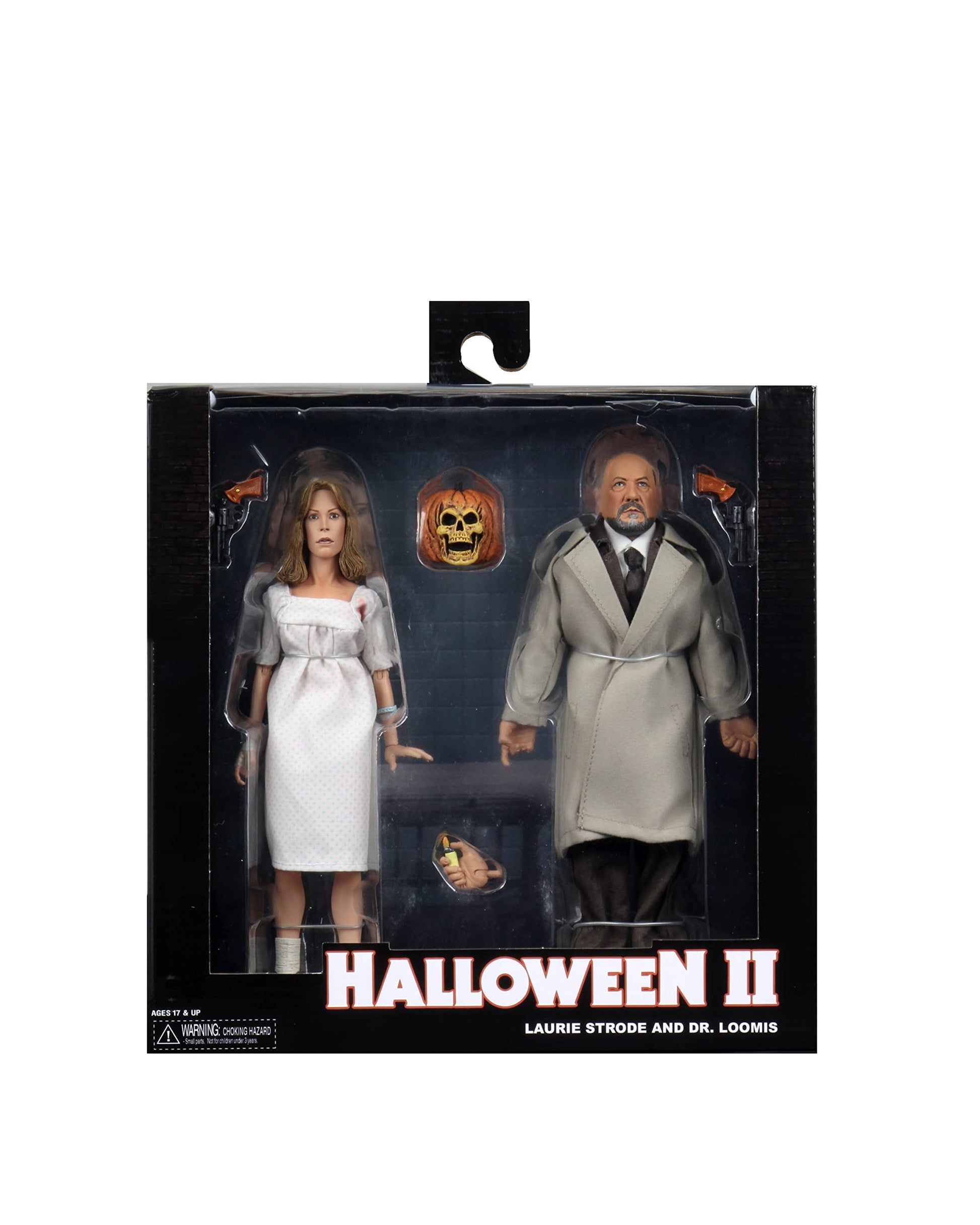 NECA Halloween 2 - Dr. Loomis and Laurie Strode (1981) 8? Clothed Action Figure 2 Pack