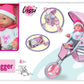 Twin Baby Dolls in Twin Jogger Stroller