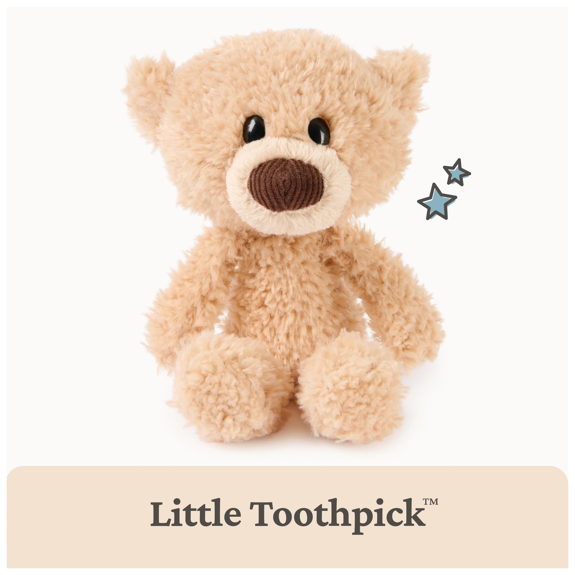 GUND Forever Friends Littles Toothpick 7-Inch Teddy Bear Plush Toy, Ages 1+