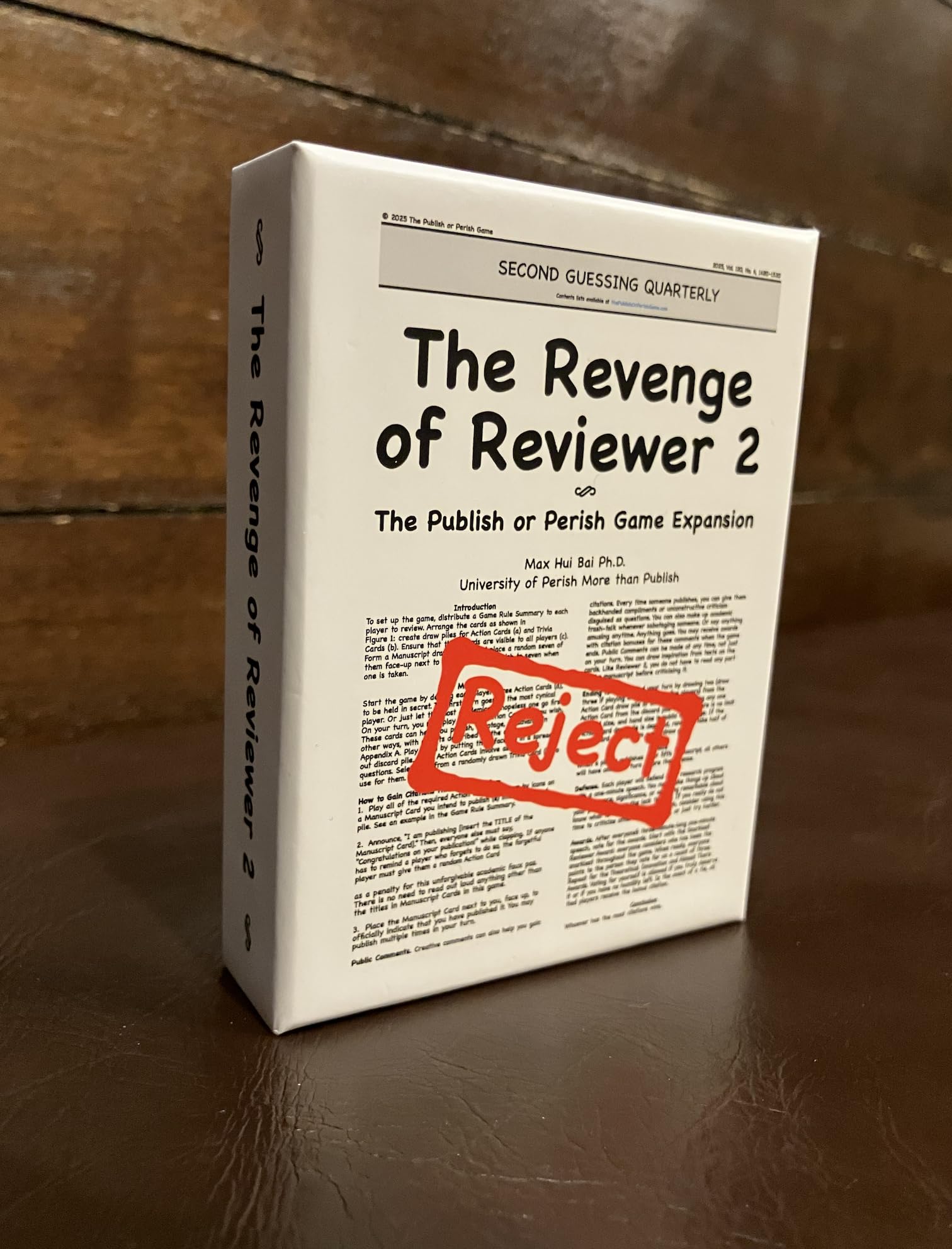 The Revenge of Reviewer 2: A Publish or Perish Game Expansion