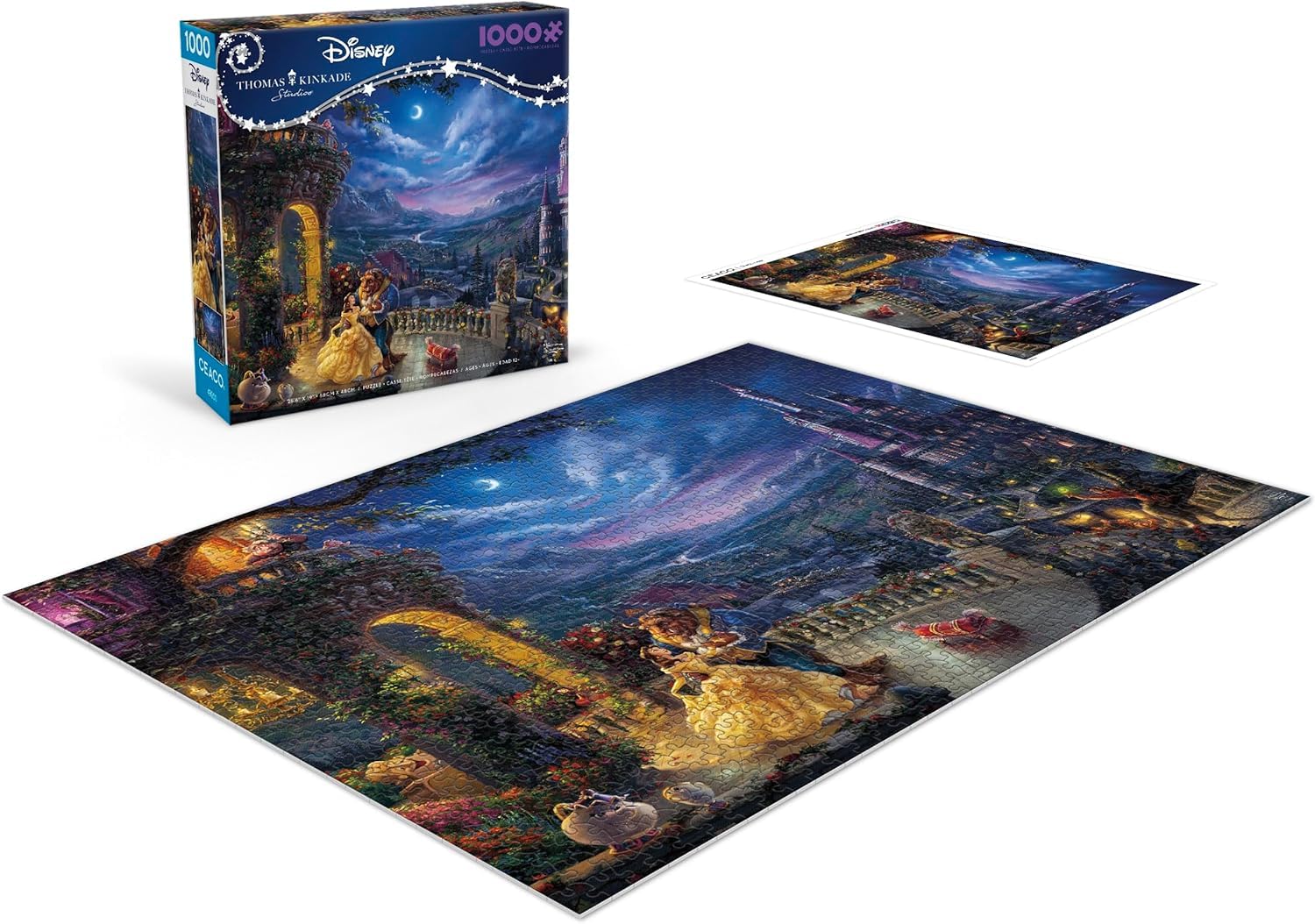 Ceaco - Thomas Kinkade Disney - Beauty and the Beast - 1000 Piece Puzzle