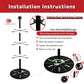 Nvcefza Metal Cocktail Tree Stand Heavy Duty 3 Tier Tree Drink Tower with 12 Holders for Champagne Martini Cup Fun Party Drinking for Party Holiday