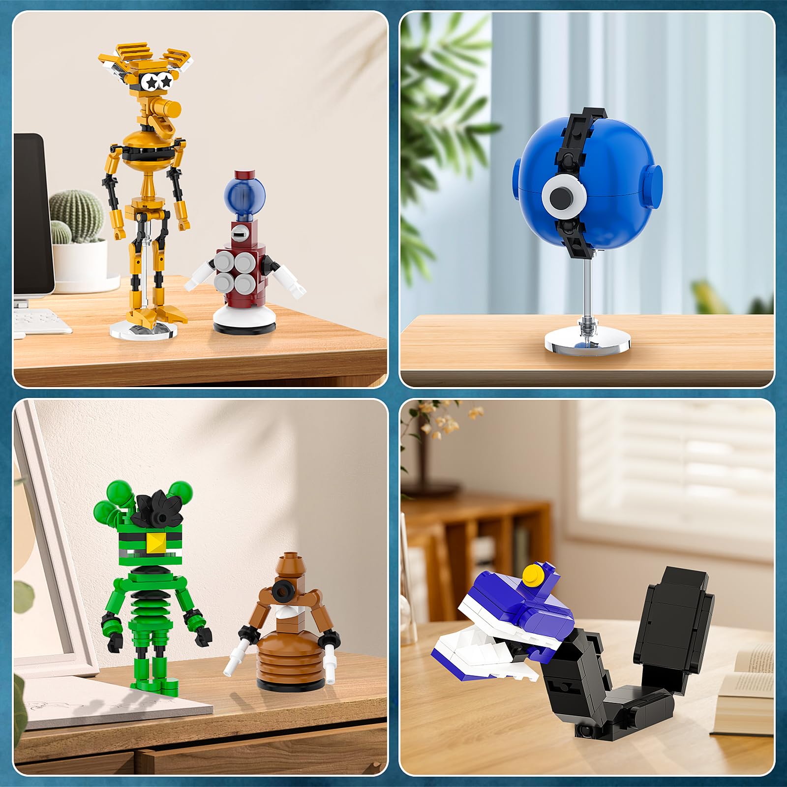 BUILDIFY 6 in 1 MST3KK Robot Building Set for Fans, Tom Servo, Crow Robot Model Set of 6, Cartoon Collectible Bricks Toys, Halloween Christmas