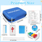 American Mahjong Game Set,Mahjong Set,Complete Mahjong Tile Set with 144 White Tiles (1.2’’),4 Tile rulers,4 dice,1 Bag,100 Chips,Instruction