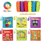 teytoy My First Soft Book, 6 PCS Nontoxic Fabric Baby Cloth Books Early Education Toys Activity Crinkle Cloth Book for Toddler, Infants and Kids