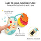 Lulyboo My First Teething Car Keys: BPA-Free Silicone teether with Soft Textures, Gentle Gum Relief, Light-up Button and car Sounds. Easy-Grasp Key