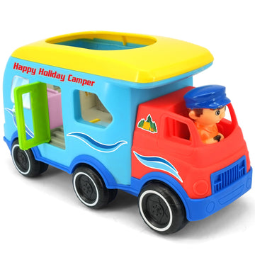 Kiddieland Happy Camper Motorized Toy RV with Lights & Sounds for Toddlers